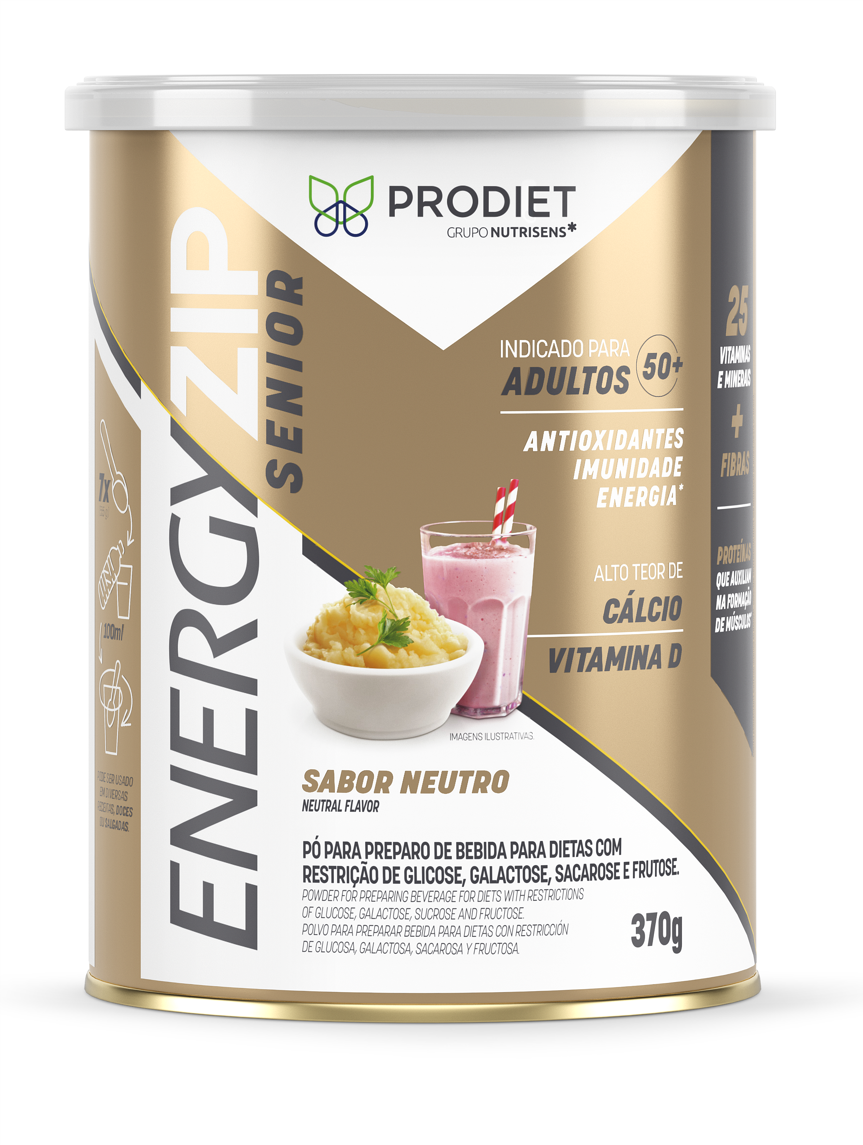 Energyzip Senior Neutro - 370g Prodiet | Nutrii