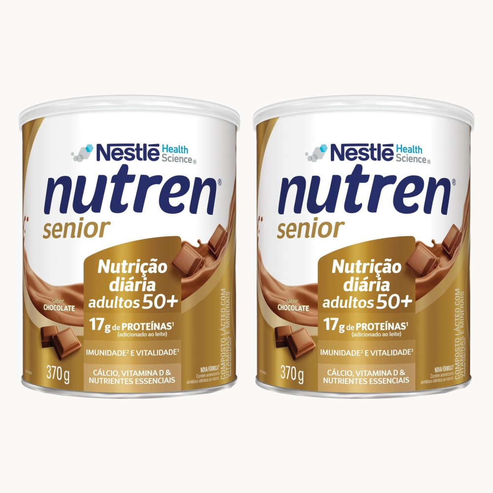 友子ー NUTRISARI 17セット Nutren Senior Chocolate - 370g (Kit 2 unidades) Nestle | Nutrii