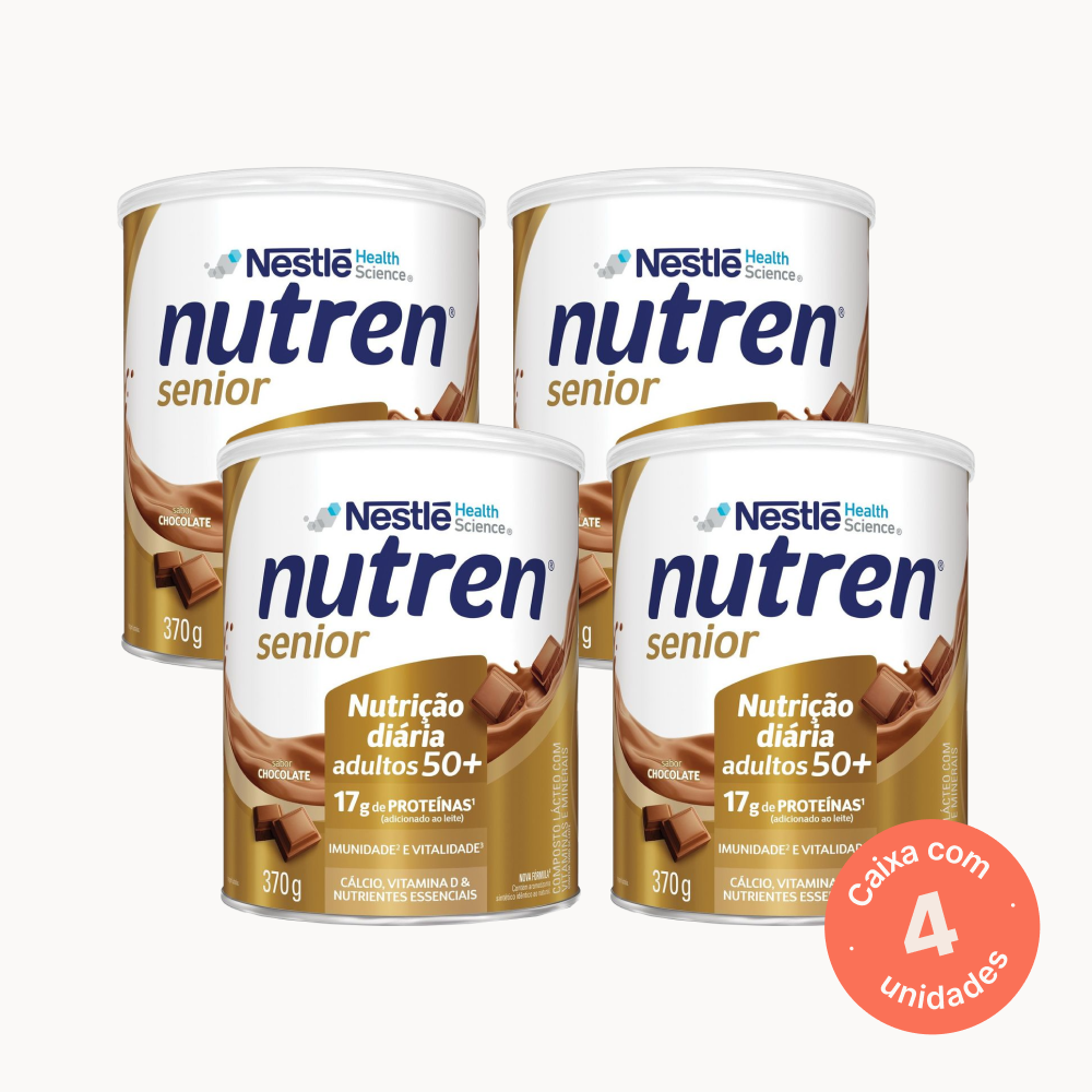 友子ー NUTRISARI 17セット Nutren Senior Chocolate - 370g (Kit 4 unidades) Nestle | Nutrii
